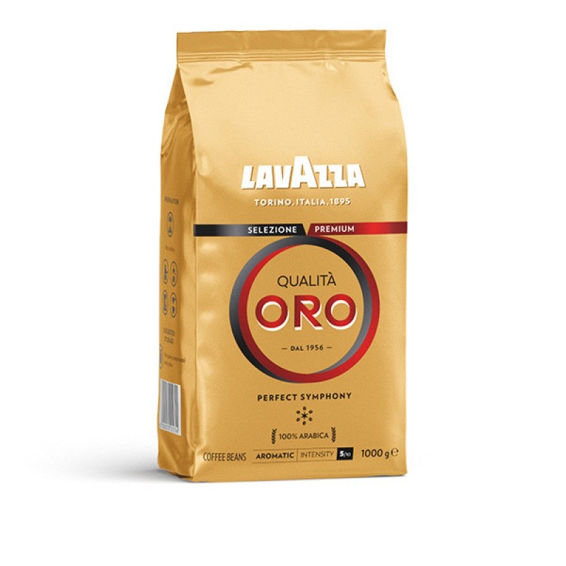ყავის მარცვლები "LAVAZZA / ლავაცა" QUALITA ORO 1 კგ (ლავაზა)