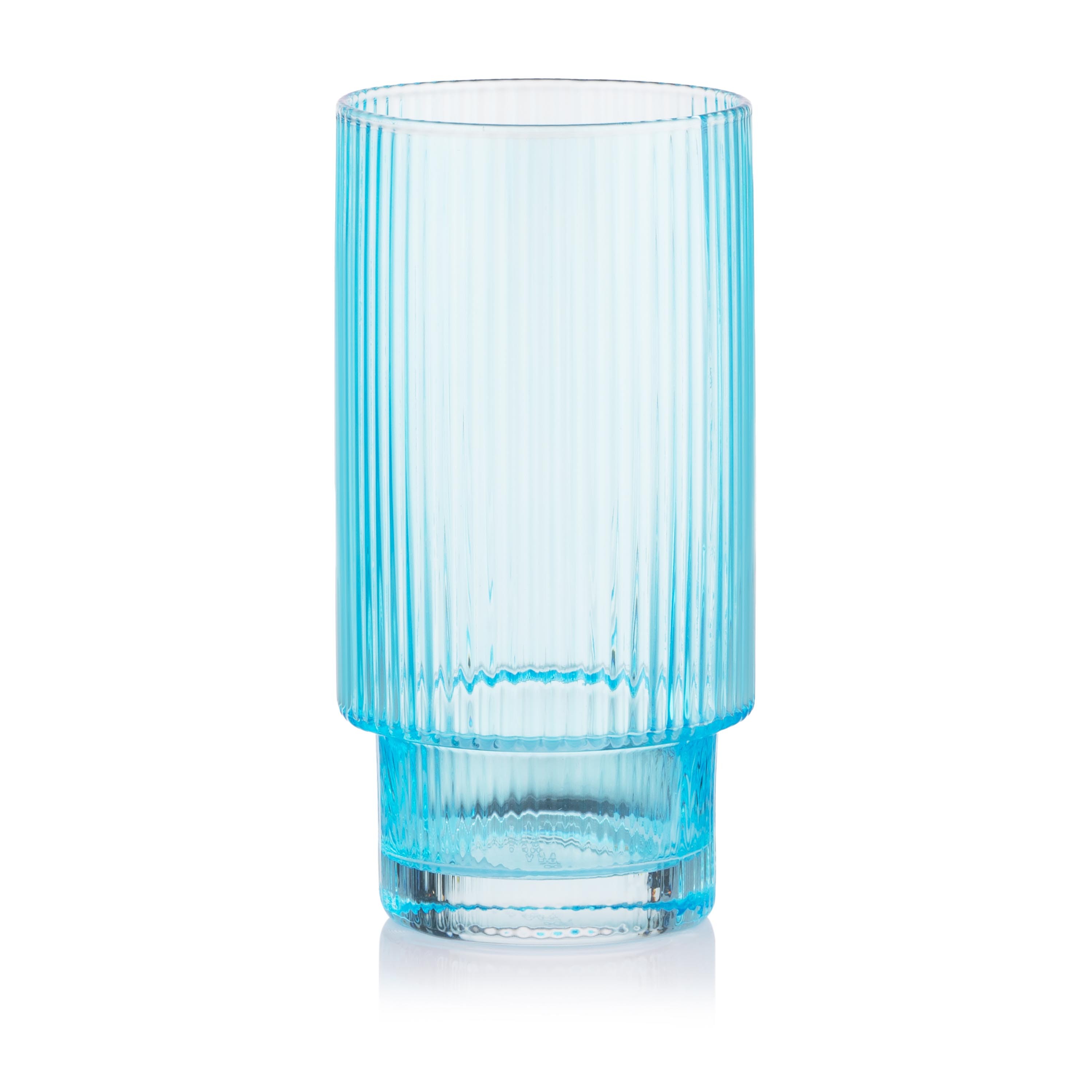 Ardesto Long glasses set, 380ml, 2pcs, glass, blue