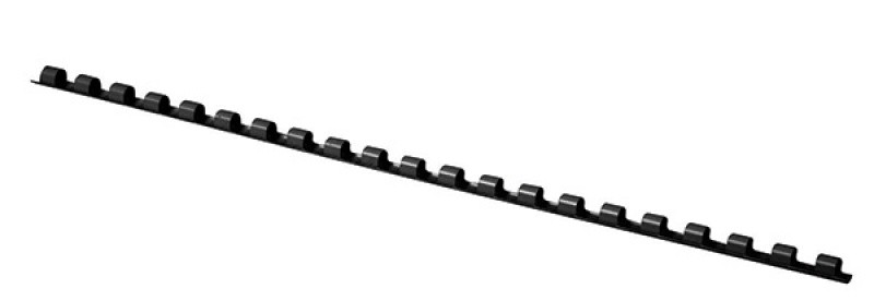 BINDING COMB OFFICE PRODUCTS, 6MM, 100 PCS/BOX, PLASTIC,  BLACK