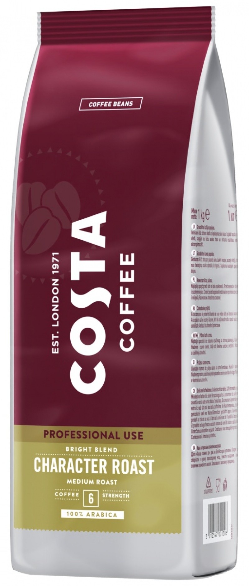 ყავის მარცვლები "COSTA" PRO BRIGHT BLEND 1კგ