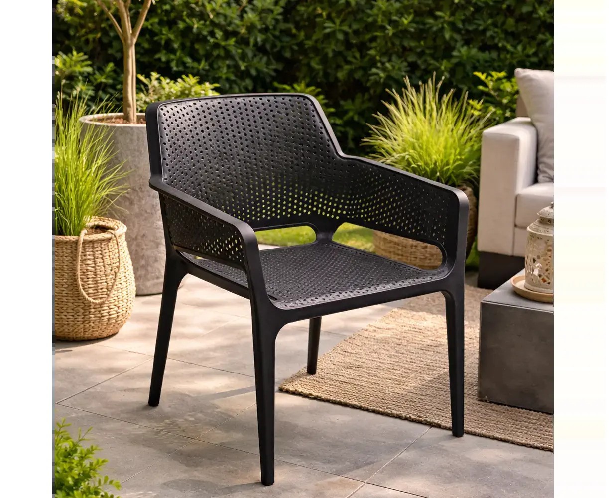 ბაღის სკამი 2000999956980 LUKA CHAIR 61.5x60x86 სმ GRAY