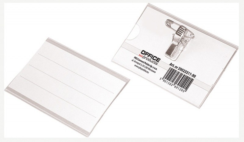 ბეიჯი ბულავკით 90*57მმ OFFICE PRODUCTS