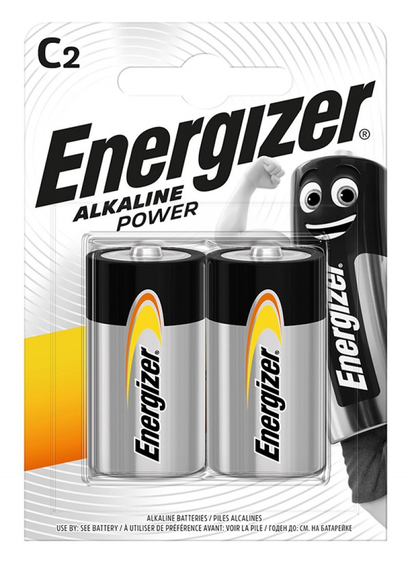 ელემენტი "ენერჯაიზერი / ENERGIZER" C LR14 (2 ცალი) (უმაღლესი ხარისხი)