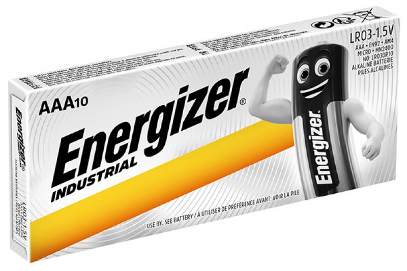 ელემენტი "ენერჯაიზერი / ENERGIZER" AAA (10 ცალი) (ინდუსტრიული) ALKALINE