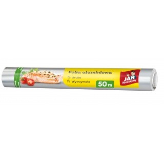 ALUMINIUM FOIL JAN NIEZBEDNY, 50 M, SILVER